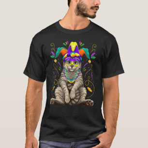 Camiseta Gato de Mardi Gras Nola Nueva Orleans Luisiana Di
