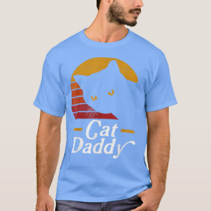 Camiseta Gato de Mens Vintage Papi Funny Gato Lover 