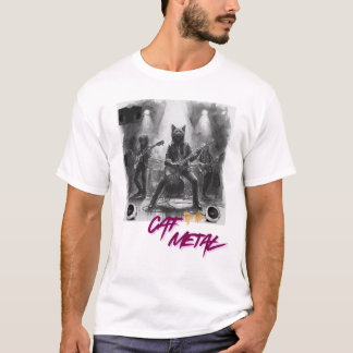 Camiseta Gato de Metal