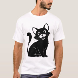 Camiseta Gato de moda: diseño de vectores