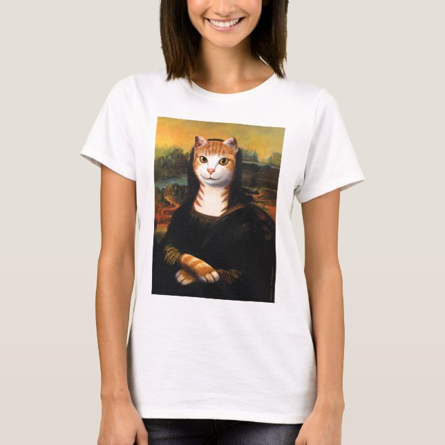 Camiseta Gato de Mona Lisa (Anverso)