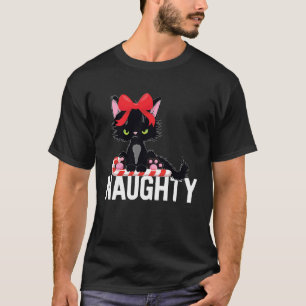Camiseta Gato de Navidad Caramelo Navideño Niños Traviesos 
