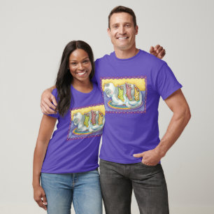 Camiseta Gato de Navidad lindo durmiendo con ratones en cal