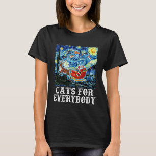 Camiseta Gato de Navidad para Todos Reno de Santa Estrellad