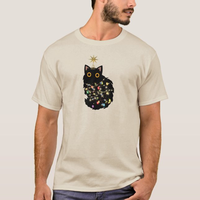 Camiseta Gato de navidades (Anverso)