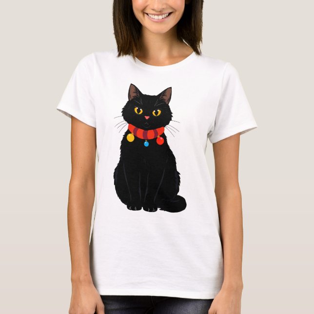 Camiseta Gato de navidades (Anverso)