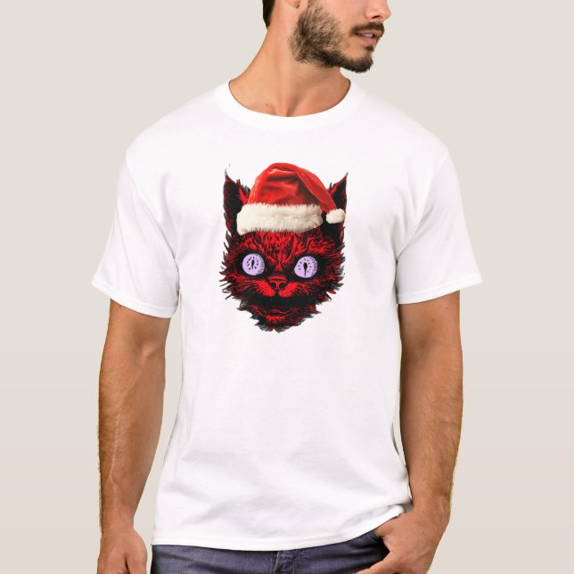 Camiseta Gato de navidades (Anverso)