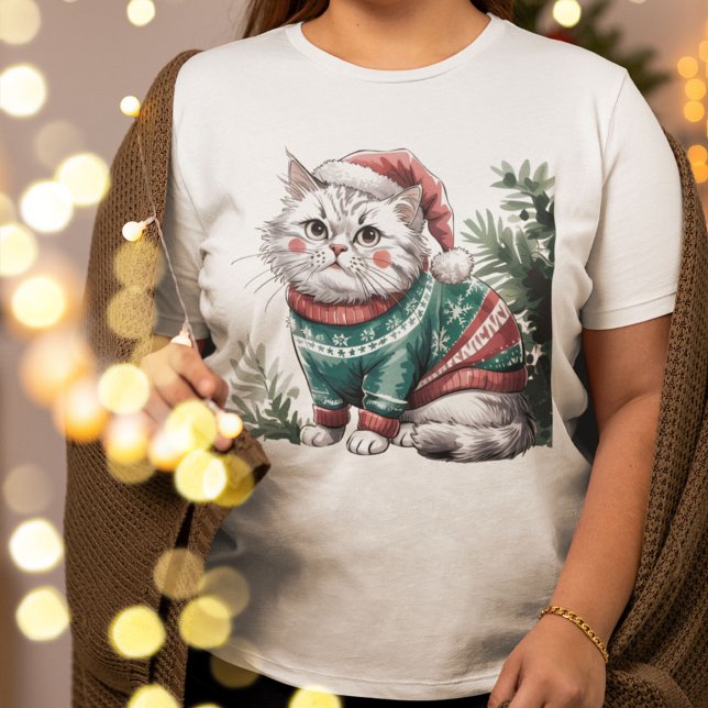 Camiseta Gato de navidades (Christmas Cat Tee)