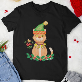 Camiseta Gato de navidades