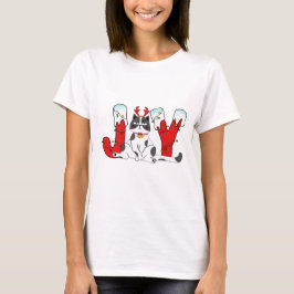 Camiseta Gato de Navidades divertidos