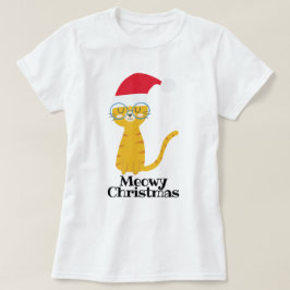 Camiseta Gato de Navidades divertidos
