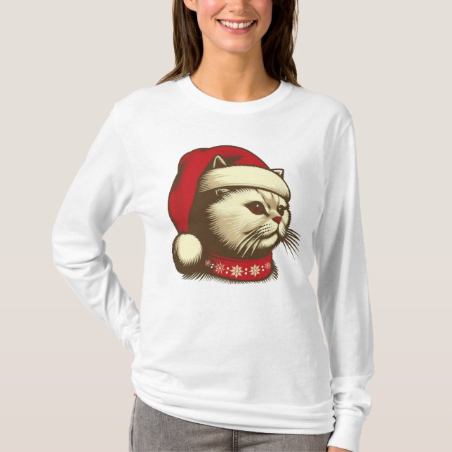 Camiseta Gato de Navidades Grump (Anverso)