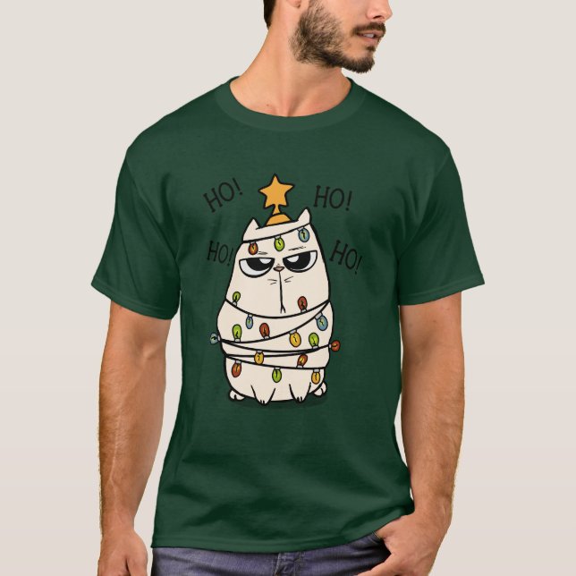 Camiseta Gato de Navidades Grumpy (Anverso)