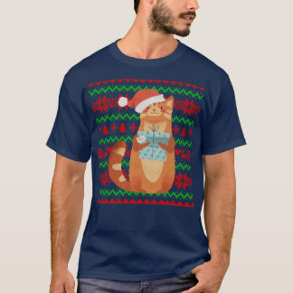 Camiseta Gato de navidades Navidades feos