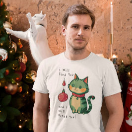 Camiseta Gato de Navidades traviesos
