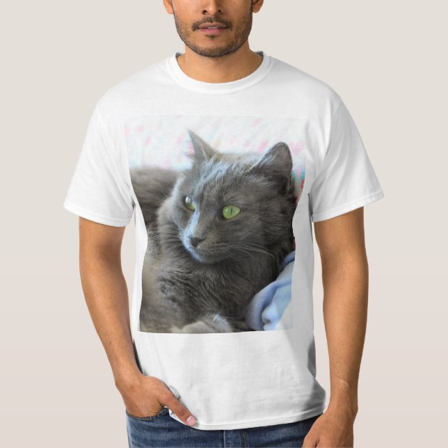 Camiseta Gato de Nebelung (Anverso)