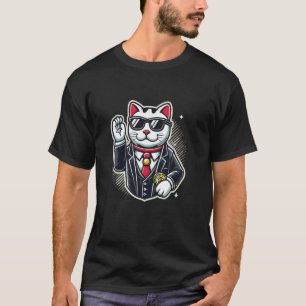 Camiseta Gato de negocios Maneki Neko, Hustle, Money, Wealt