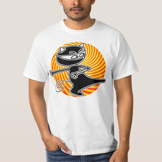 Camiseta Gato de Ninja (Anverso)