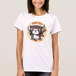 Camiseta Gato de Ninja