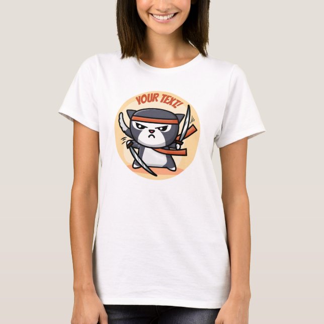 Camiseta Gato de Ninja (Anverso)