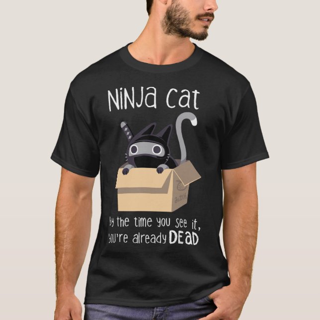Camiseta Gato de Ninja (Anverso)