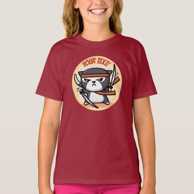 Camiseta Gato de Ninja (Anverso)