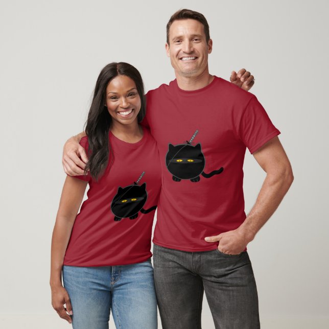 Camiseta Gato de Ninja inadecuado (Unisexo)