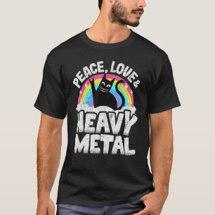 Camiseta Gato de niños de banda de punk de metal pesado de
