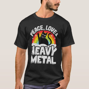 Camiseta Gato de niños de banda de punk metal pesado de amo
