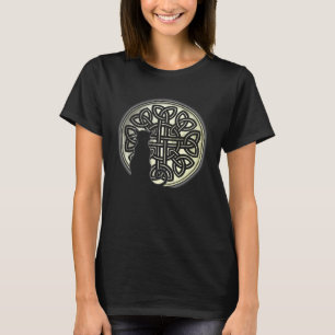 Camiseta Gato de Nudo Celta y la Luna