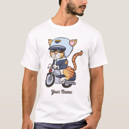 Camiseta Gato de oficial de policía - Amante de la policía 