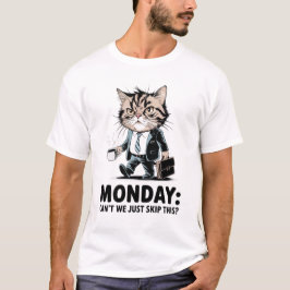 Camiseta Gato de oficina de lunes