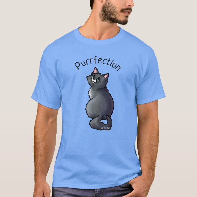 Camiseta Gato de Ojos Verdes (Anverso)