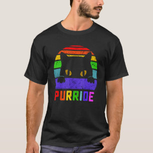 Camiseta Gato De Orgullo Gay Purride Para Mujeres Hombres L