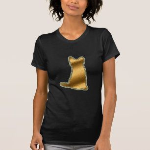 Camiseta Gato de oro de vidrio contenido