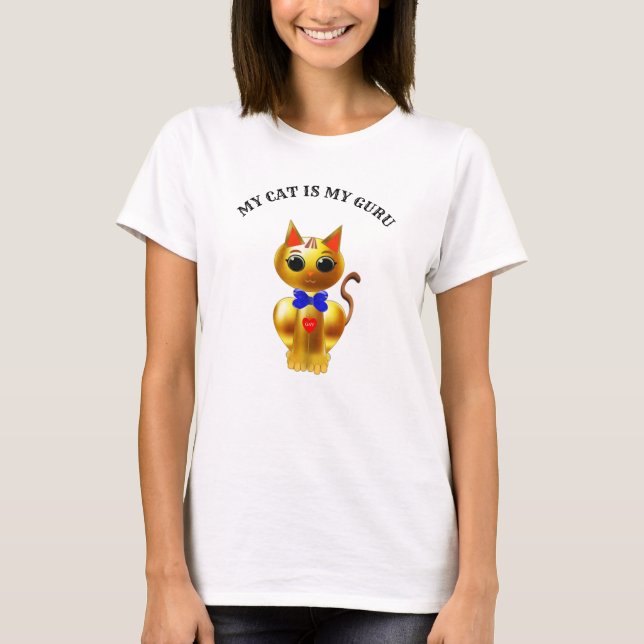 Camiseta Gato de oro moderno (Anverso)