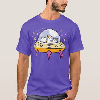 Camiseta Gato de OVNI para el chico amante del gato
