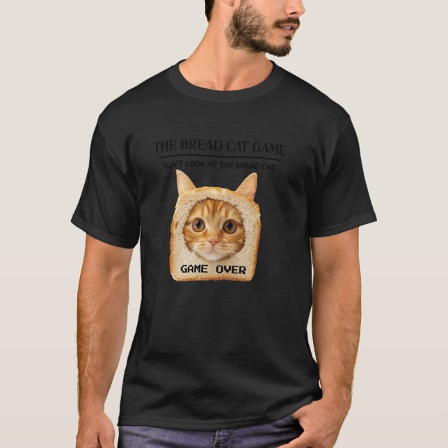 Camiseta Gato de Pan Divertido (Anverso)
