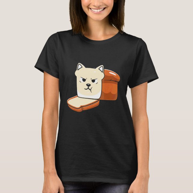 Camiseta Gato de Pan Lindo Halloween (Anverso)