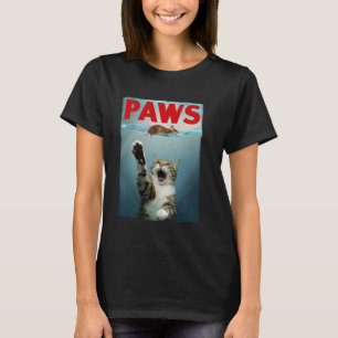 Camiseta Gato de parodia de PAWS Ratón Gato divertido persi