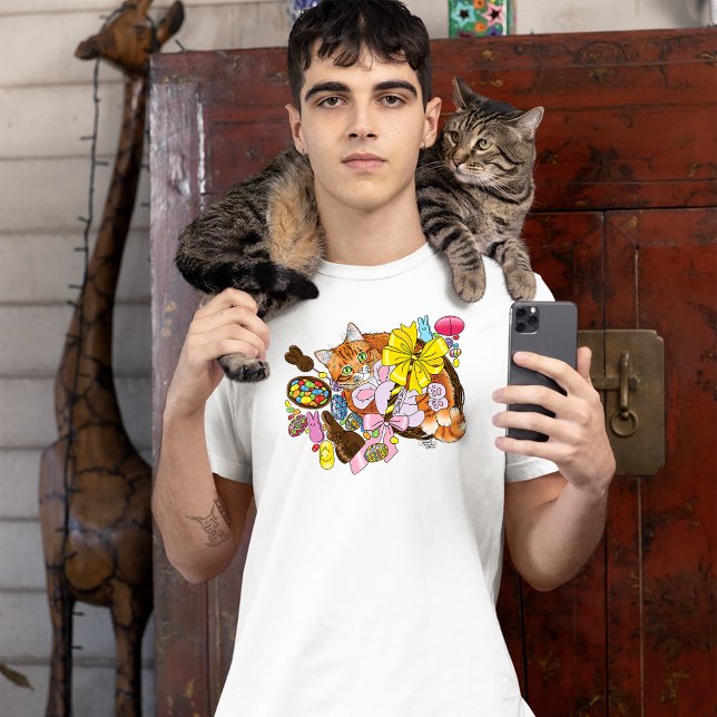 Camiseta Gato de Pascua Naranja (Subido por el creador)