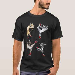 Camiseta Gato de patinaje artístico