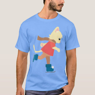 Camiseta gato de patinaje artístico