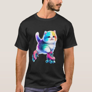 Camiseta Gato de patinaje sobre ruedas Patinadora de derby 