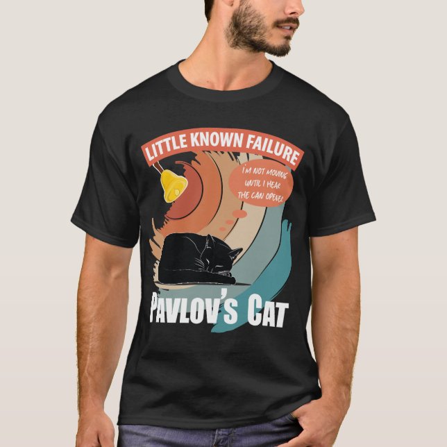 Camiseta Gato de Pavlov - Psicología divertida (Anverso)