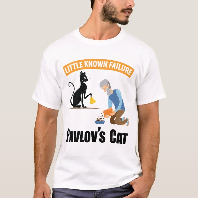 Camiseta Gato de Pavlov - Psicología divertida (Anverso)