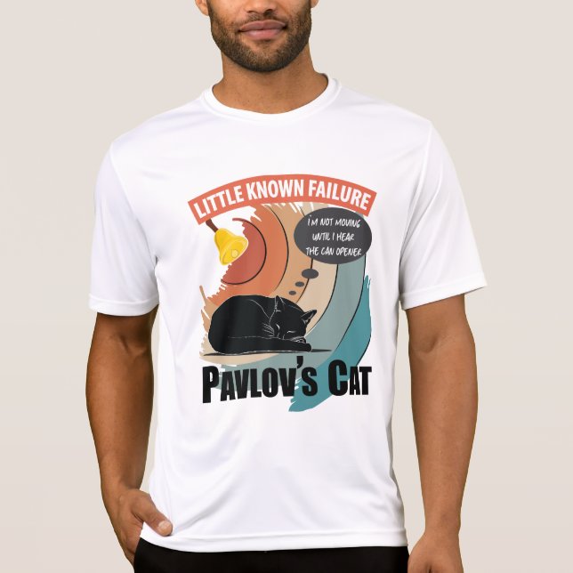 Camiseta Gato de Pavlov - Psicología divertida (Anverso)