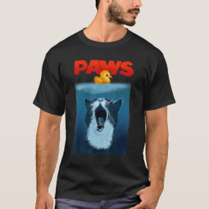 Camiseta Gato De PAWS Y Gato De Goma Amarillo Cuato Gato De