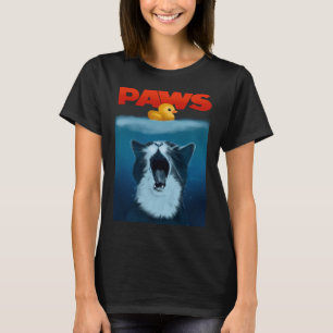 Camiseta Gato De PAWS Y Gato De Goma Amarillo Cuato Gato De