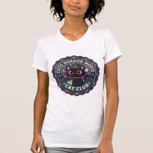 Camiseta Gato de película de terror lindo Diseño de camiset